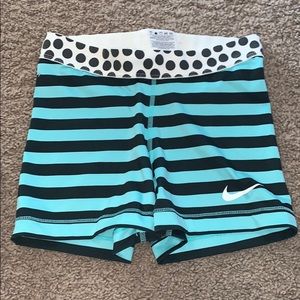 Blue and Black Striped Nike Pros!